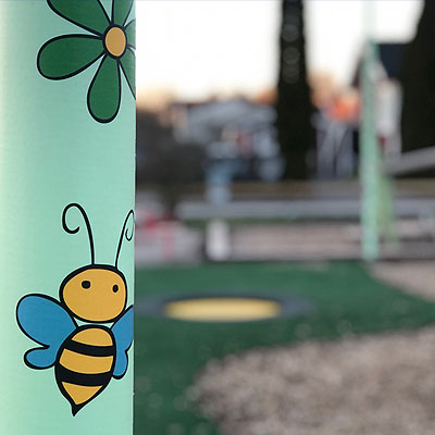 Playground Flowers for bees, Köping, Sweden