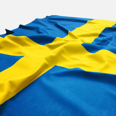 Fuzzy Flags ™ Schweden Flagge Fleece Decke 203cm x 127cm Übergröße Swedish Throw 