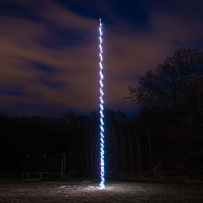 Flagpole String Light 20 m | Flagpole lighting