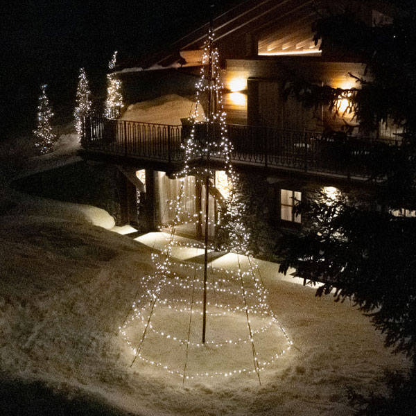 Christmas Tree / Christmas Lights Twinkly | Flagpole lighting