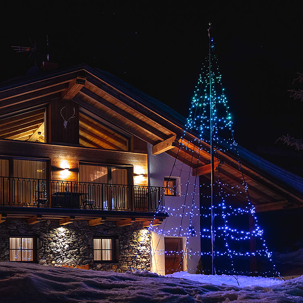 Christmas Tree / Christmas Lights Twinkly | Flagpole lighting